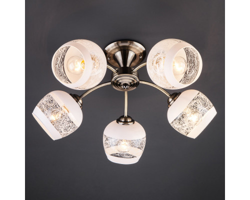 Оформить заказ Люстра на штанге Eurosvet 30118/5 античная бронза| VIVID-LIGHT.RU