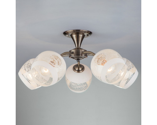 Оформить заказ Люстра на штанге Eurosvet 30118/5 античная бронза| VIVID-LIGHT.RU