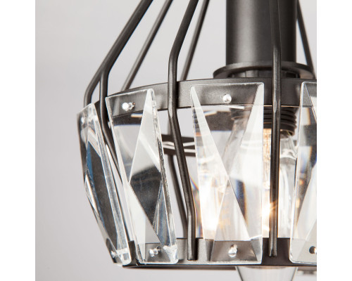 Сделать заказ Люстра на штанге Eurosvet 70075/5 черный| VIVID-LIGHT.RU