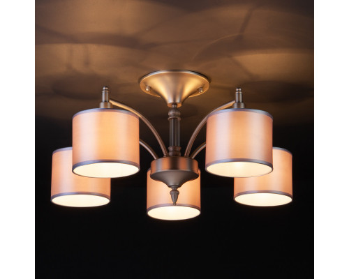 Купить Люстра на штанге Eurosvet 60080/5 сатин-никель| VIVID-LIGHT.RU