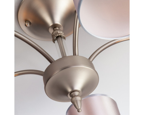 Купить Люстра на штанге Eurosvet 60080/5 сатин-никель| VIVID-LIGHT.RU