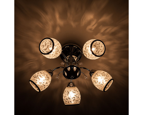 Заказать Люстра на штанге Eurosvet 30026/5 хром| VIVID-LIGHT.RU