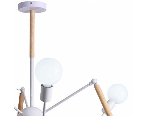 Оформить заказ Люстра на штанге Natali Kovaltseva ANDY 75139/6C WHITE| VIVID-LIGHT.RU