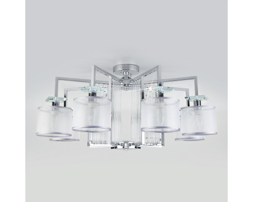 Купить Люстра на штанге Eurosvet 60123/8 хром Smart (60108/8)| VIVID-LIGHT.RU