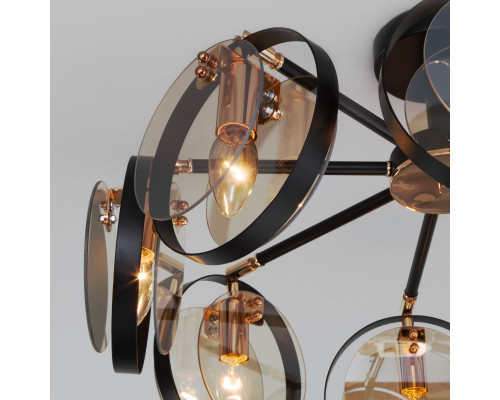 Купить Люстра на штанге Eurosvet 70121/8 черный| VIVID-LIGHT.RU