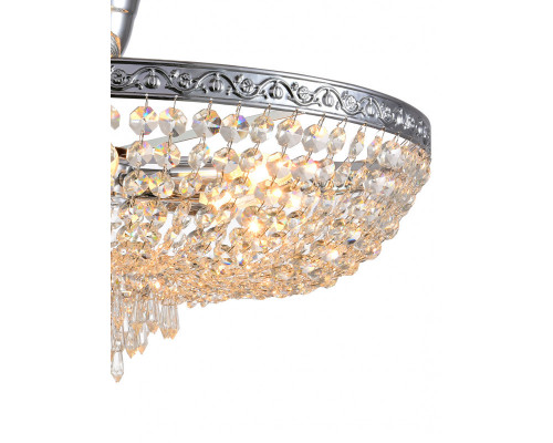 Оформить заказ Люстра на штанге Natali Kovaltseva ROCOCO 81407/8C CHROME| VIVID-LIGHT.RU