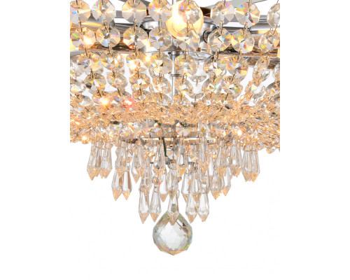 Оформить заказ Люстра на штанге Natali Kovaltseva ROCOCO 81407/8C CHROME| VIVID-LIGHT.RU