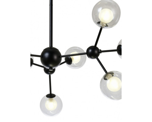 Оформить заказ Люстра на штанге Natali Kovaltseva VENTI 81422/8C BLACK| VIVID-LIGHT.RU