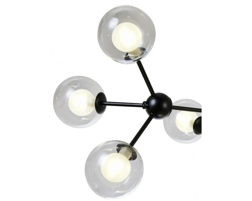 Оформить заказ Люстра на штанге Natali Kovaltseva VENTI 81422/8C BLACK| VIVID-LIGHT.RU