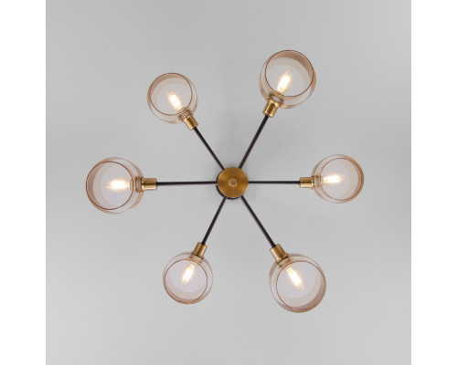 Купить Люстра на штанге Eurosvet 70127/6 черный| VIVID-LIGHT.RU