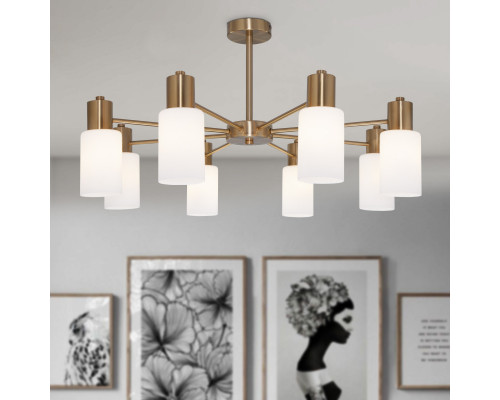 Оформить заказ Люстра на штанге Eurosvet 70160/8 латунь| VIVID-LIGHT.RU