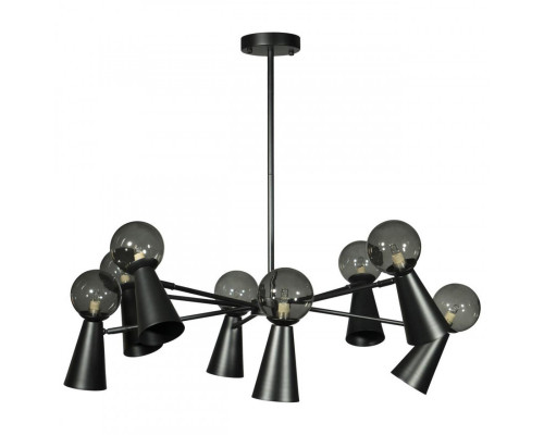 Купить Люстра на штанге LOFT IT 10046/8 Black| VIVID-LIGHT.RU