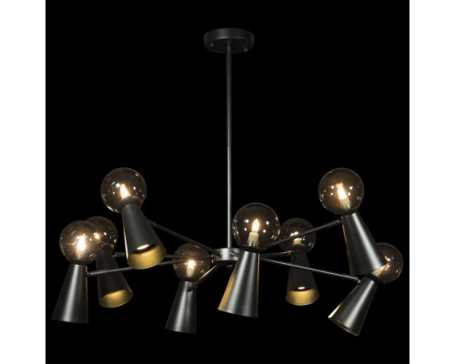 Заказать Люстра на штанге LOFT IT 10046/8 Black| VIVID-LIGHT.RU