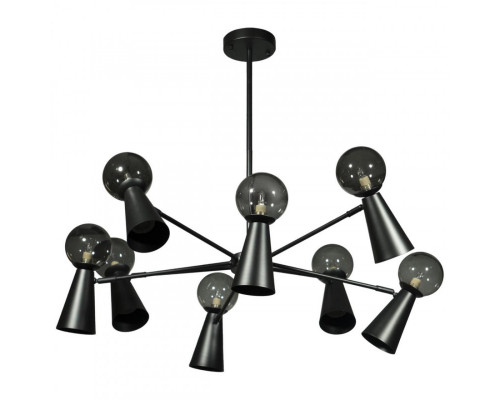 Заказать Люстра на штанге LOFT IT 10046/8 Black| VIVID-LIGHT.RU