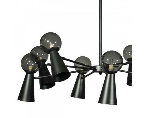 Заказать Люстра на штанге LOFT IT 10046/8 Black| VIVID-LIGHT.RU