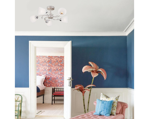 Оформить заказ Люстра на штанге Eurosvet 30147/5 перламутровое золото| VIVID-LIGHT.RU