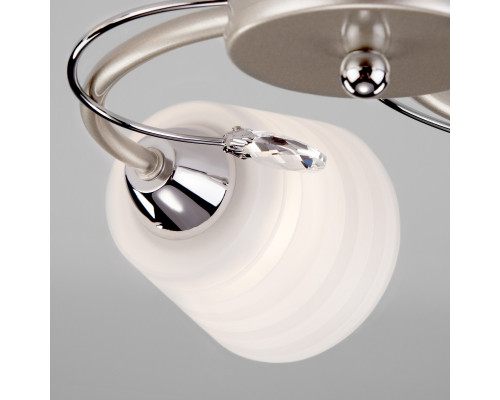 Оформить заказ Люстра на штанге Eurosvet 30147/5 перламутровое золото| VIVID-LIGHT.RU