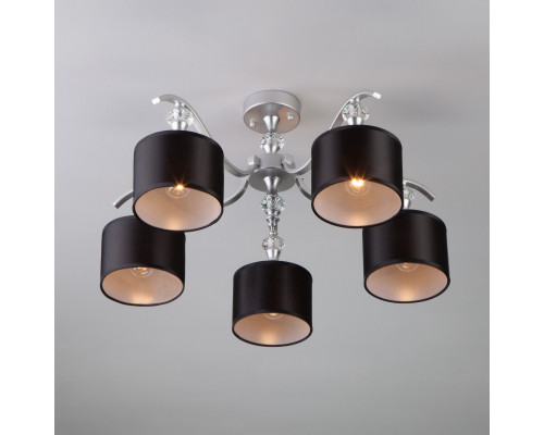 Сделать заказ Люстра на штанге Eurosvet 60070/5 серебро| VIVID-LIGHT.RU