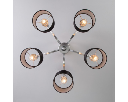 Сделать заказ Люстра на штанге Eurosvet 60070/5 серебро| VIVID-LIGHT.RU