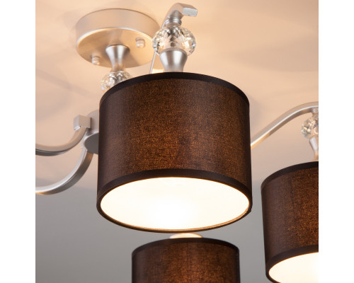 Сделать заказ Люстра на штанге Eurosvet 60070/5 серебро| VIVID-LIGHT.RU