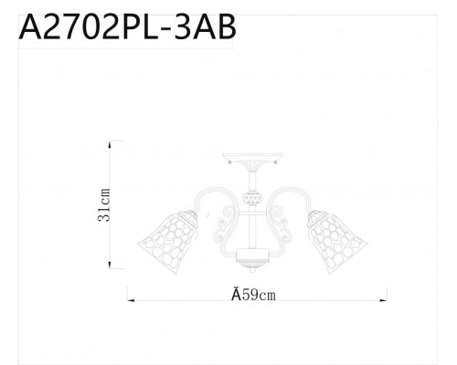 Купить Люстра на штанге ARTE Lamp A2702PL-3AB| VIVID-LIGHT.RU