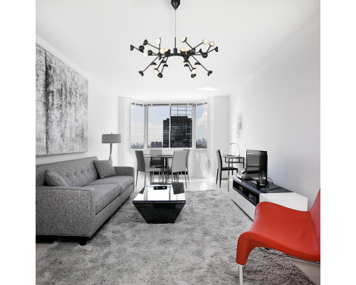 Заказать Люстра на штанге iLedex X088301-100 BK| VIVID-LIGHT.RU