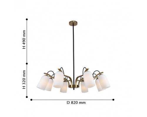 Заказать Люстра на штанге Favourite 2668-8P| VIVID-LIGHT.RU