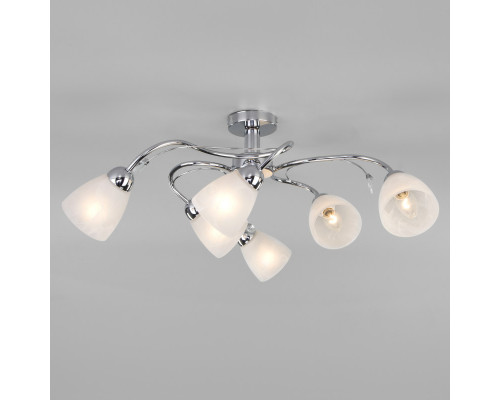 Купить Люстра на штанге Eurosvet 30169/6 хром| VIVID-LIGHT.RU