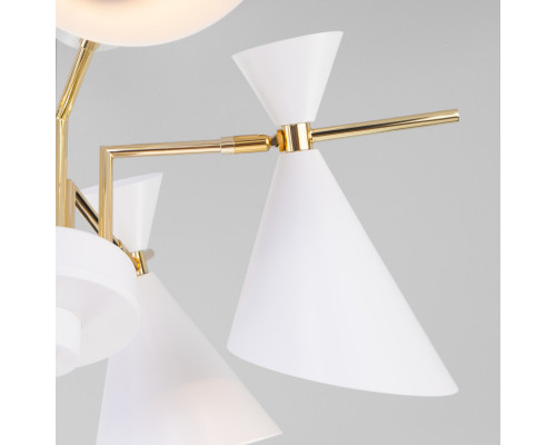 Купить Люстра на штанге Eurosvet 70114/5 белый| VIVID-LIGHT.RU