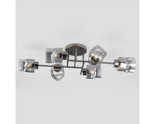 Купить Люстра на штанге Eurosvet 30165/6 черный жемчуг| VIVID-LIGHT.RU