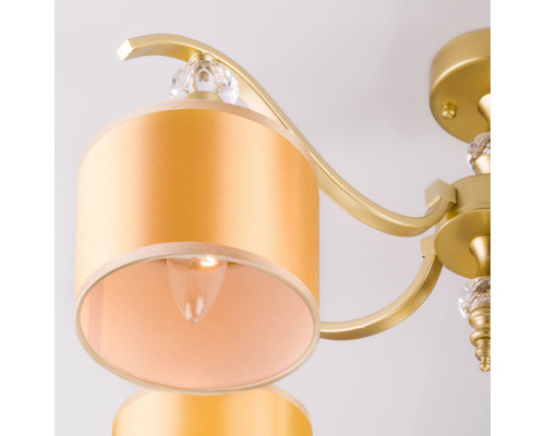 Купить Люстра на штанге Eurosvet 60070/5 перламутровое золото| VIVID-LIGHT.RU