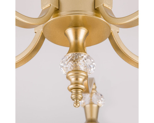 Купить Люстра на штанге Eurosvet 60070/5 перламутровое золото| VIVID-LIGHT.RU