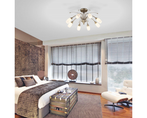 Оформить заказ Люстра на штанге Eurosvet 30280/8 античная бронза| VIVID-LIGHT.RU