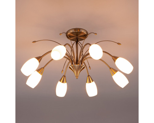 Оформить заказ Люстра на штанге Eurosvet 30280/8 античная бронза| VIVID-LIGHT.RU