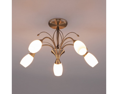 Заказать Люстра на штанге Eurosvet 30280/5 античная бронза| VIVID-LIGHT.RU