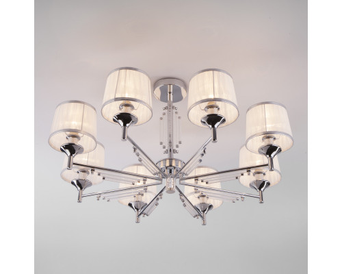 Оформить заказ Люстра на штанге Eurosvet 60081/8 хром| VIVID-LIGHT.RU