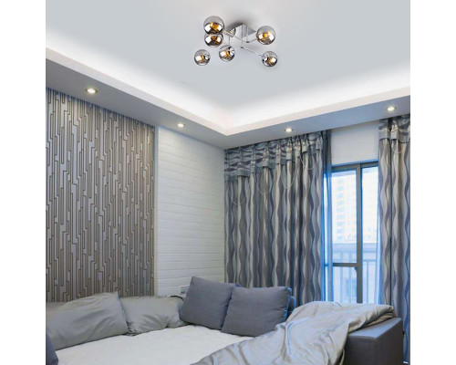 Купить Люстра на штанге Eurosvet 30140/6 хром| VIVID-LIGHT.RU