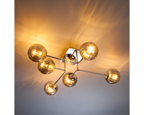 Купить Люстра на штанге Eurosvet 30140/6 хром| VIVID-LIGHT.RU