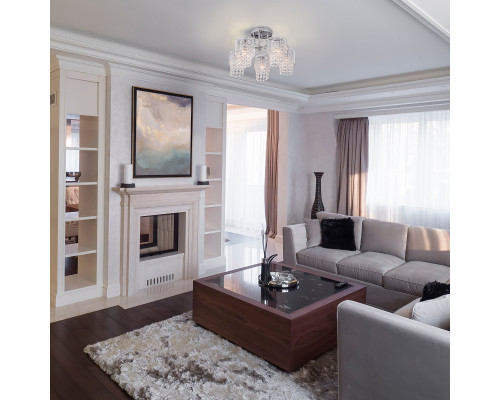 Сделать заказ Люстра на штанге Eurosvet 30137/5 хром| VIVID-LIGHT.RU