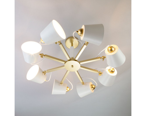 Оформить заказ Люстра на штанге Eurosvet 70083/8 золото| VIVID-LIGHT.RU