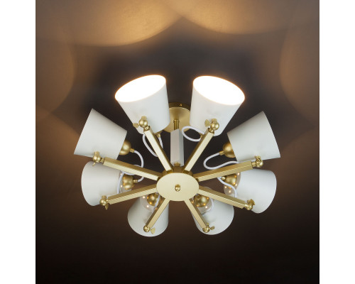 Оформить заказ Люстра на штанге Eurosvet 70083/8 золото| VIVID-LIGHT.RU