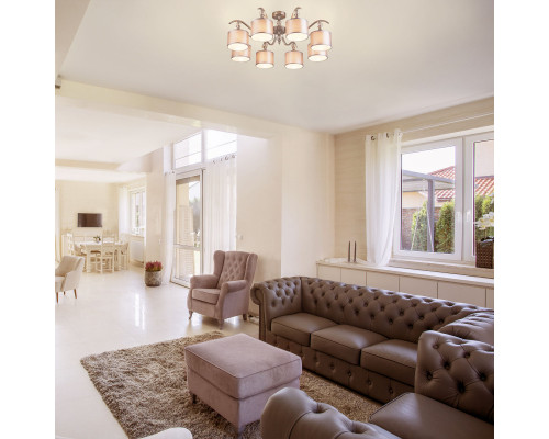 Заказать Люстра на штанге Eurosvet 60070/8 сатин-никель| VIVID-LIGHT.RU