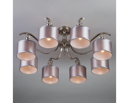 Заказать Люстра на штанге Eurosvet 60070/8 сатин-никель| VIVID-LIGHT.RU