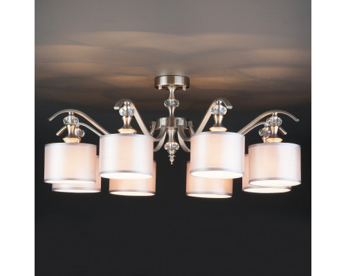 Заказать Люстра на штанге Eurosvet 60070/8 сатин-никель| VIVID-LIGHT.RU