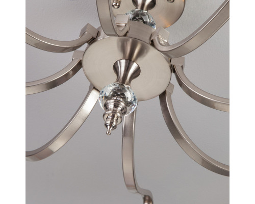 Заказать Люстра на штанге Eurosvet 60070/8 сатин-никель| VIVID-LIGHT.RU