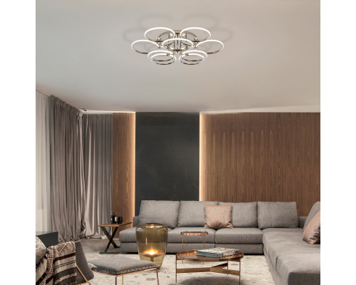 Заказать Люстра на штанге Eurosvet 90069/9 хром| VIVID-LIGHT.RU