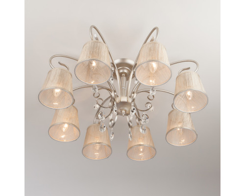 Купить Люстра на штанге Eurosvet 60065/8 серебро| VIVID-LIGHT.RU