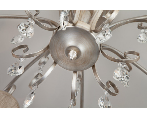 Купить Люстра на штанге Eurosvet 60065/8 серебро| VIVID-LIGHT.RU