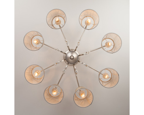 Купить Люстра на штанге Eurosvet 60065/8 серебро| VIVID-LIGHT.RU