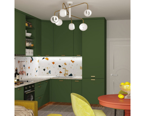 Оформить заказ Люстра на штанге Eurosvet 70055/6 белый| VIVID-LIGHT.RU